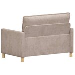 vidaXL Canapé Beige 126 x 81 x 87 5 cm Polyester