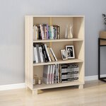 vidaXL Bibliothèque HAMAR Marron miel 85x35x112 cm Bois de pin massif