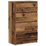 vidaXL Buffet vieux bois 60x35x98 5 cm bois d'ingénierie