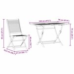 vidaXL Ensemble de salle à manger pour jardin 7 Pièces Marron