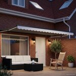 vidaXL Store rétractable manuel avec LEDs 4 5 × 3 m