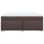 vidaXL Sommier à lattes de lit avec matelas Marron foncé 180x200 cm
