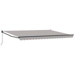 vidaXL Auvent Gris clair 450 x 300 x 165 cm Polyester et métal