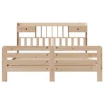 vidaXL Lit bibliothèque sans matelas 180x200 cm bois massif de pin