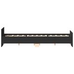 vidaXL Cadre de lit sans matelas noir 140x200 cm