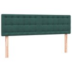 vidaXL Sommier à lattes de lit et matelas vert foncé 160x220cm velours