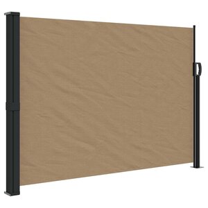 vidaXL Auvent latéral rétractable taupe 140x500 cm