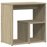 vidaXL Table d'appoint Chêne sonoma 50x30x50 cm Bois d'ingénierie