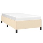 vidaXL Cadre de lit Crème 90x190 cm Tissu