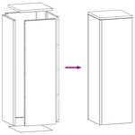 vidaXL Supports de Plantes Extérieurs Pillar 2 Pièces Anthracite 24x24x75 cm Acier