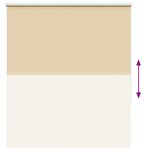 vidaXL Store enrouleur occultant largeur du tissu 126 6 cm polyester