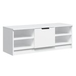 vidaXL Meuble TV Blanc 102x35 5x36 5 cm Bois d'ingénierie