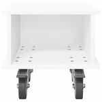 vidaXL Meuble TV Blanc 37 x 35 x 35 cm Bois d'ingénierie