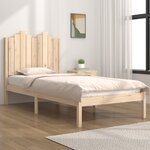 vidaXL Cadre de lit bois de pin massif 75x190 cm petit simple