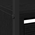vidaXL Armoire à chaussures avec 4 tiroirs basculants chêne noir 100x34x112 cm