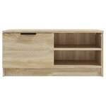 vidaXL Meuble TV Chêne sonoma 80x35x36 5 cm Bois d'ingénierie