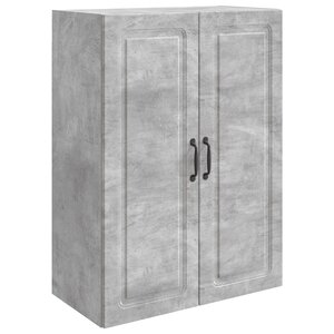 vidaXL Armoire Murale 66 x 34 5 x 90 cm Bois d'ingénierie Gris béton