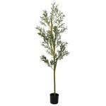 vidaXL Olivier artificiel 800 feuilles 200 cm vert