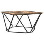 vidaXL Table basse Chêne fumé 80x80x45 cm Bois reconstitué