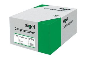 Papier listing format DIN  180 x 20 32 cm (8')  A5 SIGEL