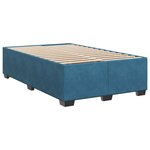 vidaXL Cadre de lit sans matelas bleu 120x200 cm velours
