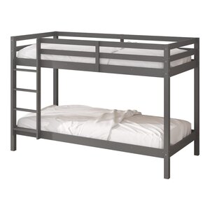 Lit superposé Jip gris + matelas