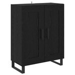 vidaXL Haut Armoire Chêne noir 69 5 x 34 x 180 cm Bois d'ingénierie