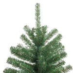 vidaXL Sapin de Noël artificiel à charnières avec support vert 300 cm
