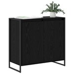 vidaXL Meuble d'appoint Chêne noir 79 x 36 x 75 cm Bois d'ingénierie