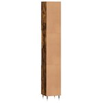 vidaXL Armoire de bain chêne fumé 30x30x190 cm bois d'ingénierie