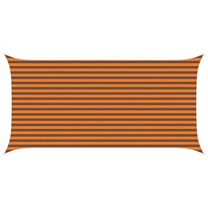 vidaXL Voile d'ombre Orange et marron 2 5 x 5 m 100   polyester Oxford