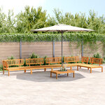 vidaXL Salon palette de jardin 6 Pièces bois d'acacia massif