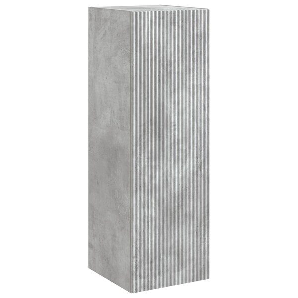 vidaXL Cabinet de Salle de Bain Mural Gris béton 33 x 34 5 x 100 cm