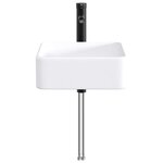 vidaXL Lavabo de salle de bains Noir Mat 36 5 x 36 5 x 13 cm métal