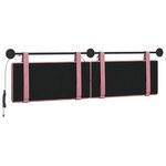 vidaXL Tête de lit suspendue Avec lumière LED Rose Velours