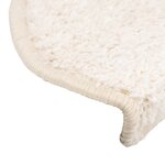 vidaXL Tapis d'escalier 15 Pièces blanc 65x21x4 cm