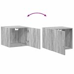 vidaXL Armoire de rangement mince sonoma gris 50x42 5x225 cm