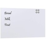 vidaXL Tableau noir magnétique mural blanc 100x60 cm verre trempé
