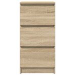 vidaXL Buffet chêne sonoma 37 5x35x76 cm bois d'ingénierie