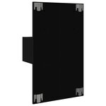 vidaXL Tables de chevet murales avec lumières LED 2 Pièces noir
