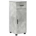 vidaXL Ensemble de mobilier de salle de bain 5 Pièces Gris béton
