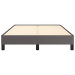 vidaXL Cadre de lit gris 120x190 cm similicuir