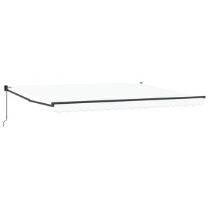 vidaXL Auvent Blanc 450 x 300 x 165 cm Polyester et métal