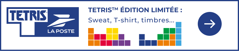 Découvrez la collection Tetris : timbres, sweat, t-shirt...