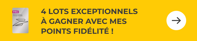 Grâce à votre carte Pro, tentez de gagner 4 lots exceptionnnels !