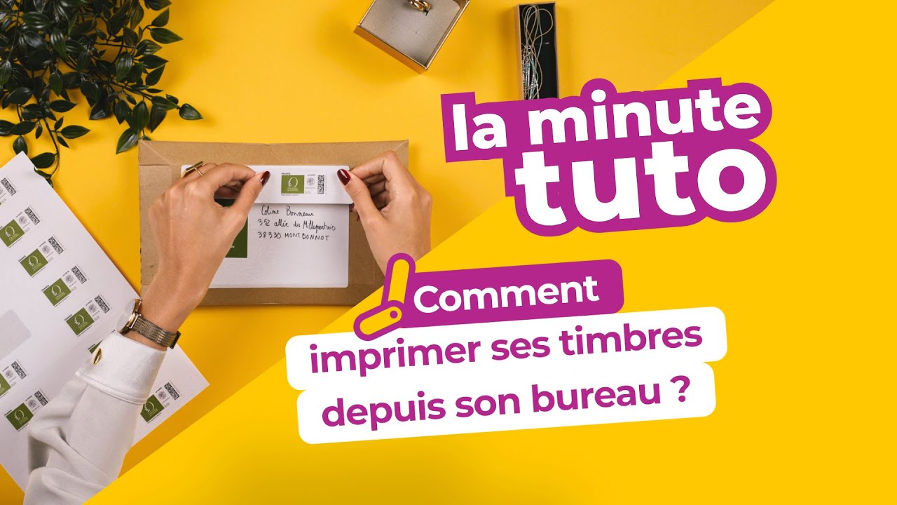 Comment imprimer vos timbres directement depuis votre bureau ?