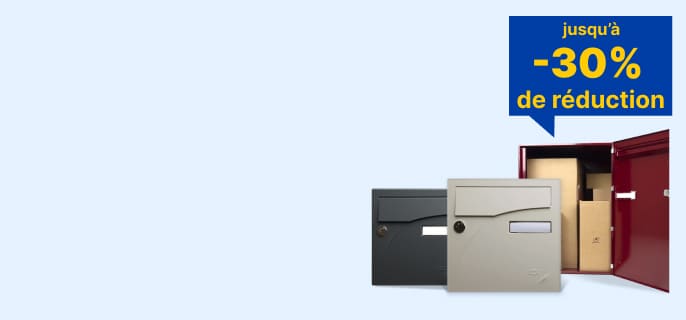 Découvrez la promotion sur les boites aux lettres