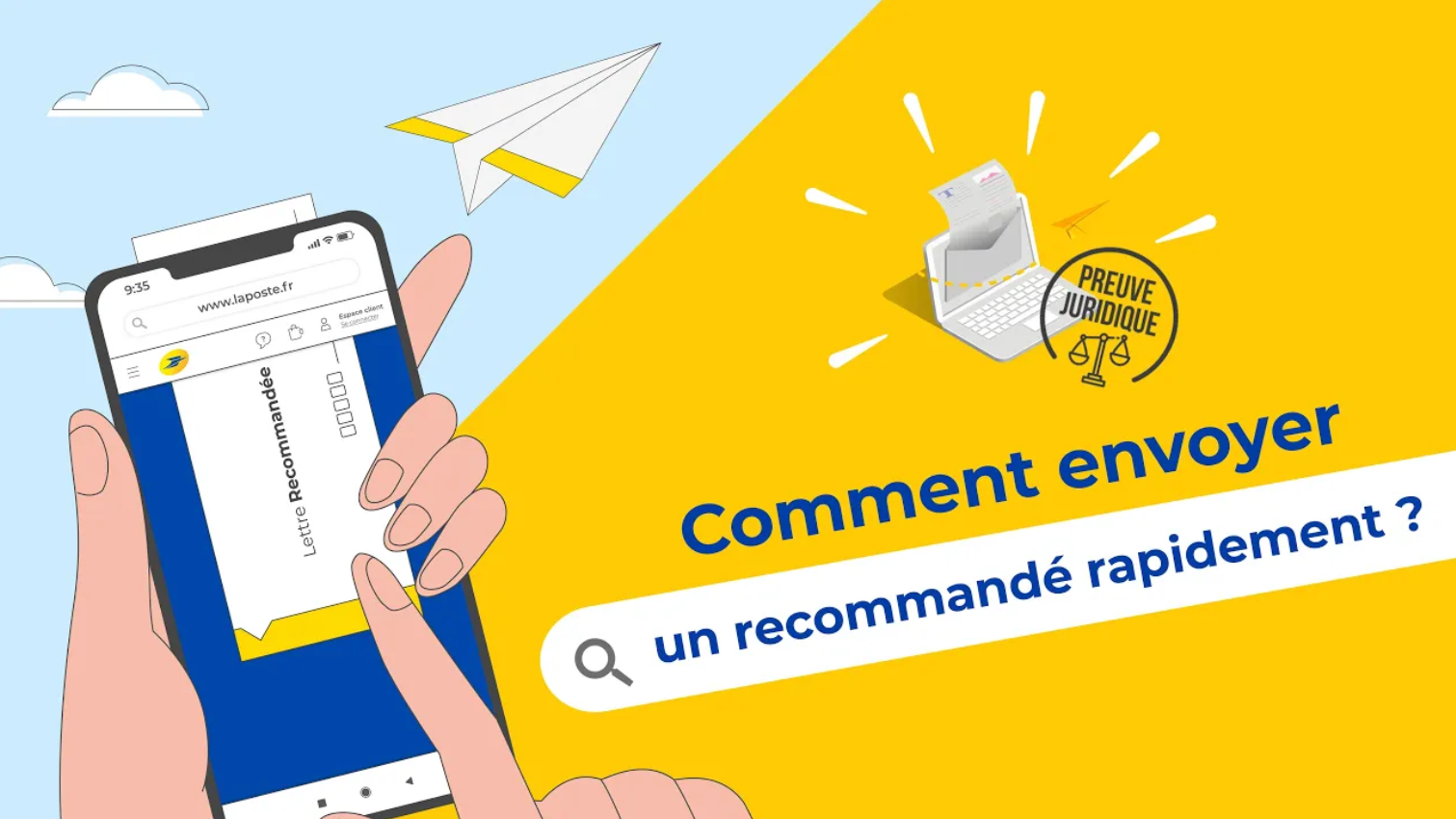 Comment envoyer un recommandé rapidement sur laposte.fr ?