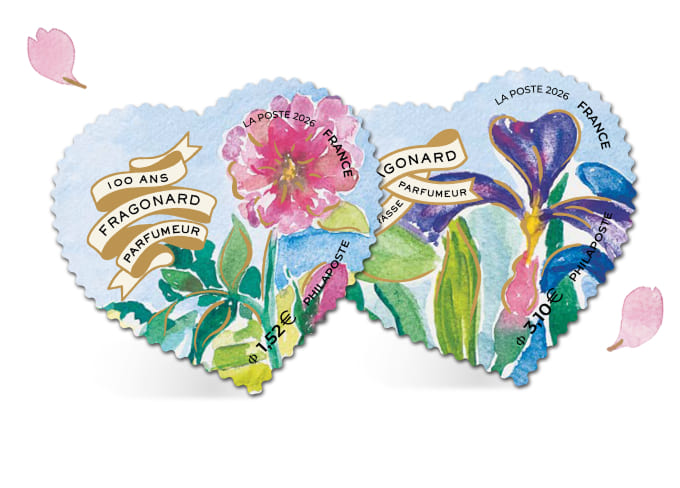 Timbre cœur odorant maison fragonard 