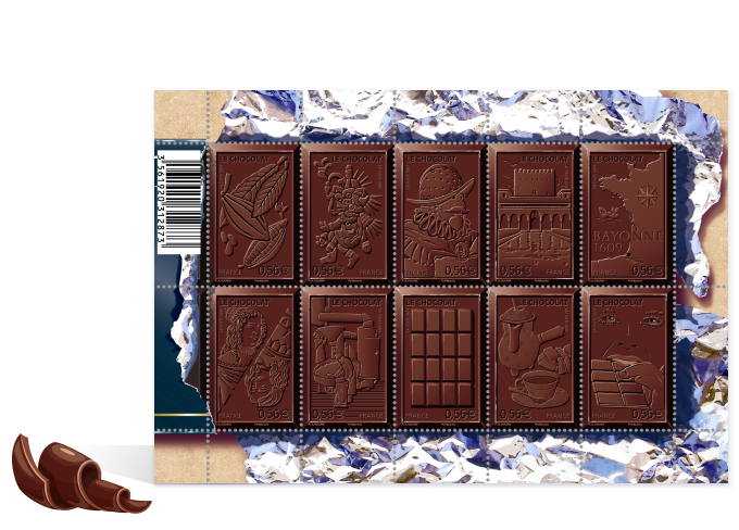 timbres chocolat